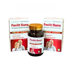 Viên Uống Fevitt Nano Bổ Sung Sắt Acid Folic Hỗ Trợ Quá Trình Tạo Máu Hộp 50 Viên