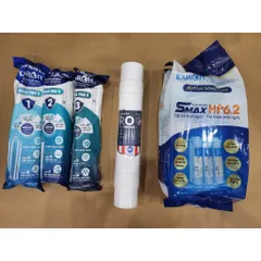 Combo 10 Lõi lọc karofi - 123 Smax Pro V + RO USA + Smax HP 6.2