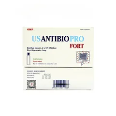 Men vi sinh Usantibio Pro Fort Hỗ Trợ Giảm tiêu chảy, táo bón, Chướng bụng - Hộp 20 ống