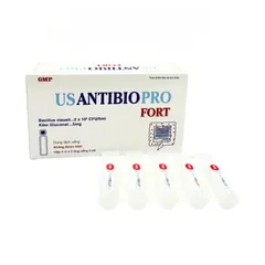 Men vi sinh Usantibio Pro Fort Hỗ Trợ Giảm tiêu chảy, táo bón, Chướng bụng - Hộp 20 ống