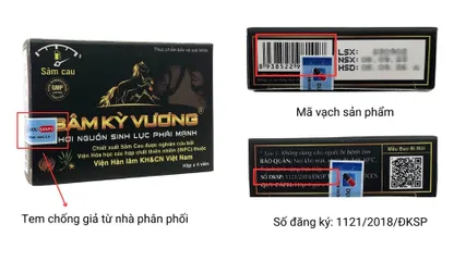 Sâm Kỳ Vương Chính Hãng Hộp 4 Viên