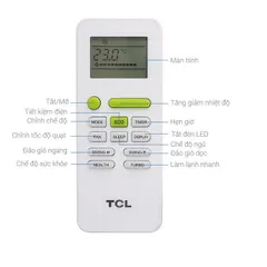 Remote Điều Hòa TCL GYKQ-52 Thay Thế Điều Khiển Máy Lạnh TCL Tặng Kèm Pin