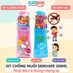 Bình Xịt Chống Muỗi Và Côn Trùng Cắn Cho Trẻ Nhỏ Skin Vape Fumakilla 200ml Nội Địa Nhật Bản - Tiện Dụng, Dễ Sử Dụng