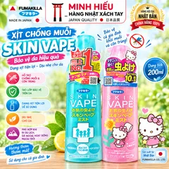 Bình Xịt Chống Muỗi Và Côn Trùng Cắn Cho Trẻ Nhỏ Skin Vape Fumakilla 200ml Nội Địa Nhật Bản - Tiện Dụng, Dễ Sử Dụng