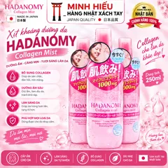 Xịt Khoáng Hadanomy Collagen Mist 250ml Dưỡng Ẩm Cho Da Mềm Mượt  - Hàng Nội Địa Nhật Bản