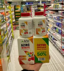 Vitamin Tổng Hợp Azinc Arkopharma 150v - Hỗ Trợ Tăng Cường Đề Kháng, Giảm Mệt Mỏi, Dinh Dưỡng Toàn Diện Cho Người Lớn và Trẻ Em Từ 15 Tuổi