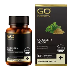 Viên uống giảm đau Gút GO Celery 16000mg - Hỗ trợ giảm acid uric nhập khẩu New Zealand (60 viên)