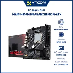 Mainboard Huananzhi H610M-K DDR4 (Socket 1700 / M.2 NVMe / M.2 Wi-Fi / VGA / HDMI / M-ATX) -