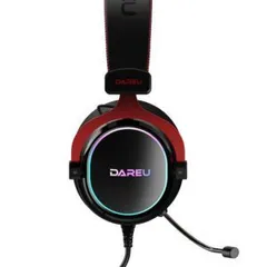Tai nghe gaming chụp tai Dareu EH925L Black Red đèn LED RGB - Bảo hành 12 tháng