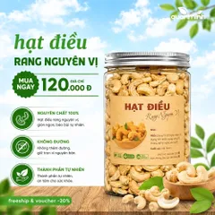 500gr Hạt Điều Rang Nguyên Vị CAOFOOD Giòn Béo Tự Nhiên Không Muối Không Đường Ăn Kiêng Healthy
