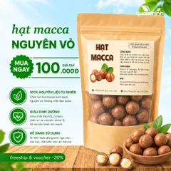 Hạt Macca Đaklak CAO FOOD 500gr - Loại 1 Nứt Vỏ To, Ngọt Bùi, Dinh Dưỡng Tự Nhiên, Hạt Ăn Liền, Giàu Chất Xơ, Thích Hợp Tặng Quà