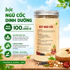 Bột Ngũ Cốc Dinh Dưỡng CAOFOOD - 11 Loại Hạt Tự Nhiên Đaklak, Không Chất Bảo Quản, Dễ Uống Cho Trẻ Em & Người Lớn