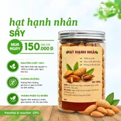 Hạnh Nhân Sấy Nguyên Hạt CAOFOOD Nhập Khẩu Mỹ - Hạt Dinh Dưỡng Ăn Liền, Nấu Sữa, Ngũ Cốc, Chống Oxy Hóa Tốt Cho Tim