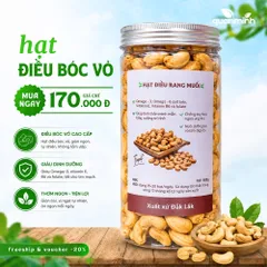 Hạt Điều Rang Muối CAOFOOD - Hạt Điều Bóc Vỏ Nguyên Chất, Ngọt Bùi, Dinh Dưỡng Tốt Cho Sức Khỏe, Ăn Kiêng Healthy Keto