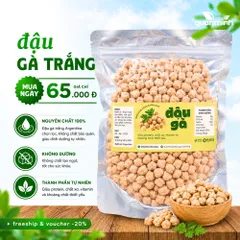 Đậu Gà Trắng Hữu Cơ Nhập Khẩu Argentina-Canada - Superfood Dinh Dưỡng Nấu Cháo, Ngũ Cốc, Rất Tốt Cho Sức Khỏe