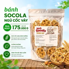 Bánh Ngũ Cốc Vảy Mixed Socola Chips - Bánh Dinh Dưỡng Giòn Tan Nhà Làm, Ăn Vặt Ngon, Không Chất Bảo Quản