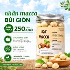 Nhân Hạt Macca Đaklak CAOFOOD Loại 1 - Hạt to, ngọt bùi tự nhiên, giòn rụm, 500g - Thực phẩm dinh dưỡng, ngon miệng, không béo