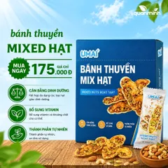 Bánh Thuyền Hạt Dinh Dưỡng UMAI - Bánh Kiêng Keto 100% Handmade, Ngon Miệng, Phù Hợp Ăn Chay và Bữa Phụ, Hỗ Trợ Giảm Cân