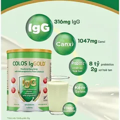 🥛 Sữa non Colos IgGold New Zealand tăng cường đề kháng chính hãng 450g
