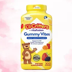 Kẹo gum dẻo L'il Critters by Vitafusion™ Gummy Vites Daily Multivitamin |300 viên| Cải thiện vị giác & Tăng cường sức đề kháng cho trẻ từ 2 tuổi trở lên [SP Chuẩn Mỹ không tem]