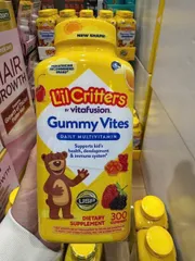 Kẹo gum dẻo L'il Critters by Vitafusion™ Gummy Vites Daily Multivitamin |300 viên| Cải thiện vị giác & Tăng cường sức đề kháng cho trẻ từ 2 tuổi trở lên [SP Chuẩn Mỹ không tem]