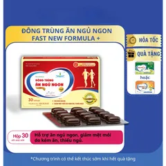 Viên Đông Trùng Ăn Ngủ Ngon New Formula Fast Tâm Dược Hỗ Trợ Người Mất Ngủ, Kén Ăn, Suy Nhược Cơ Thể