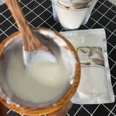 Bột Cám Gạo Làng Xanh Nguyên Chất Cám Gạo Sữa Mịn Dễ Pha Túi 500g Không Chất Bảo Quản Tự Nhiên