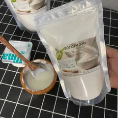 Bột Cám Gạo Làng Xanh Nguyên Chất Cám Gạo Sữa Mịn Dễ Pha Túi 500g Không Chất Bảo Quản Tự Nhiên