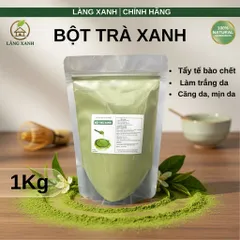 Bột Trà Xanh Nguyên Chất 500g - Mặt Nạ Đắp Mặt và Body Giúp Dưỡng Da Tự Nhiên