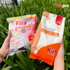 Combo 2 Bột 5 Thứ Đậu Vitapro (Có Đường + Không Đường) - Dinh Dưỡng Bồi Bổ Sức Khỏe, Giữ Dáng & Đẹp Da