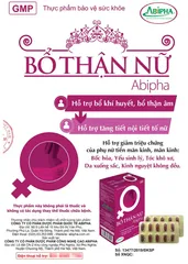 Bổ thận nữ Abipha, Hỗ trợ bổ khí huyết, bổ thận âm, tăng tiết nội tiết tố nữ