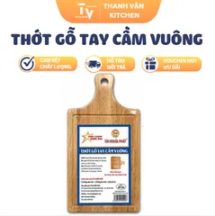 Thớt Gỗ Tay Cầm Vuông (TV1686)
