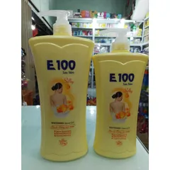 SỮA TẮM E100 VÀNG silky làn da trắng mịn màng size 800g, 1kg2