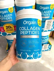 Bột collagen Orgain collagen peptides +probiotics 726g - Hàng mới, bản mới