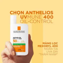 Kem Chống Nắng La Roche-Posay Anthelios UVMune 400 SPF50+ 50ml – Invisible Fluid / Oil Control