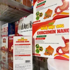 Gel Dạ dày Nghệ Mật Ong CURCUMIN NANO giảm trào ngược dạ dày tá tràng, đầy hơi,ợ chua,đau rát,nóng bỏng vết loét H20 gói