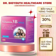 Viên Vitamin 3B Viphar Bổ sung vitamin tổng hợp,tăng đề kháng,dinh dưỡng bồi bổ sức khỏe,thể chất- Hộp 100 viên