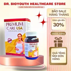 Viên Bà Bầu bổ sung DHA SẮT VÀ VITAMIN, KHOÁNG CHẤT CHO MẸ Premum care usa nâng cao sức đề kháng thai kì