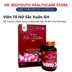 Viên Tố Nữ Sắc Xuân GH Gia Hưng Hỗ Trợ Sức Khỏe Tăng Cường Nội Tiết Tố Nữ Cho Phái Đẹp Hộp 30 Viên