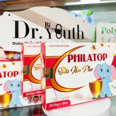 Ống Philatop SỮA NON plus Đông trùng hạ thảo, đạm thuỷ phân Hồng sâm Nhung hươu Yến sào cho bé tăng sức đề kháng 20 ống