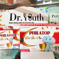 Ống Philatop SỮA NON plus Đông trùng hạ thảo, đạm thuỷ phân Hồng sâm Nhung hươu Yến sào cho bé tăng sức đề kháng 20 ống