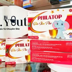Ống Philatop SỮA NON plus Đông trùng hạ thảo, đạm thuỷ phân Hồng sâm Nhung hươu Yến sào cho bé tăng sức đề kháng 20 ống