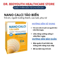 Nano Calci Tảo Biển Milk Plus Bổ Sung Canxi Hỗ Trợ Phát Triển Chiều Cao Giảm Loãng Xương Hộp 30 Viên
