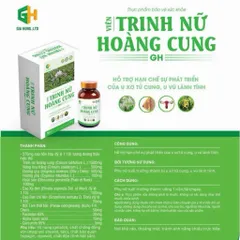Viên Uống Trinh Nữ Hoàng Cung Gia Hưng Pharma, Hỗ Trợ  U Xơ Tử Cung, U Nang Buồng Trứng, U Tuyến Vú 30 Viên