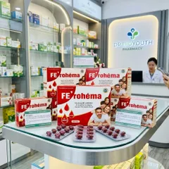 Viên uống Fe' Rohéma bổ sung sắt và axit folic, giảm thiếu máu do thiếu sắt, hỗ trợ quá trình tạo máu, suy dinh dưỡng
