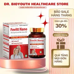 Viên Sắt Fevvit Nano Rostex Pharma USA, tạo hồng cầu, ngừa thiếu máu, bổ sung sắt cho mẹ bầu, chu kì kinh