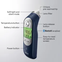 Nhiệt Kế Điện Tử Đo Tai Braun ThermoScan® 7+ IRT 6575 | Chính Hãng