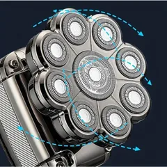 Tông Đơ Cắt Tóc, Cạo Trọc Đầu Đa Năng SHAVER 5 in 1 9D, 9 Lưỡi Thông Minh