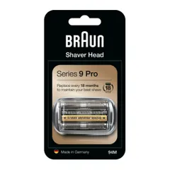 Đầu, Lưỡi Máy Cạo Râu Braun Series 9 Pro, Braun 94M Silver | Chính Hãng