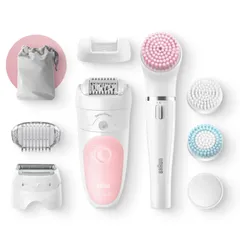 Máy nhổ lông Braun Epilator Silk-épil 5 Beauty Set 5 Wet & Dry, cạo lông, làm sạch vùng kín